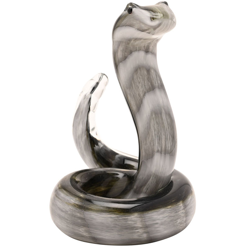 Glass Snake Figure/Paperweight from Objet D'Art, part of the Juliana Collection