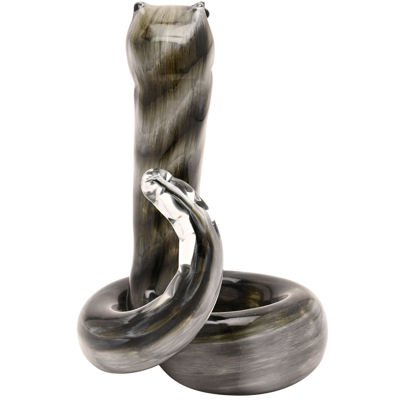 Glass Snake Figure/Paperweight from Objet D'Art, part of the Juliana Collection - Image 3
