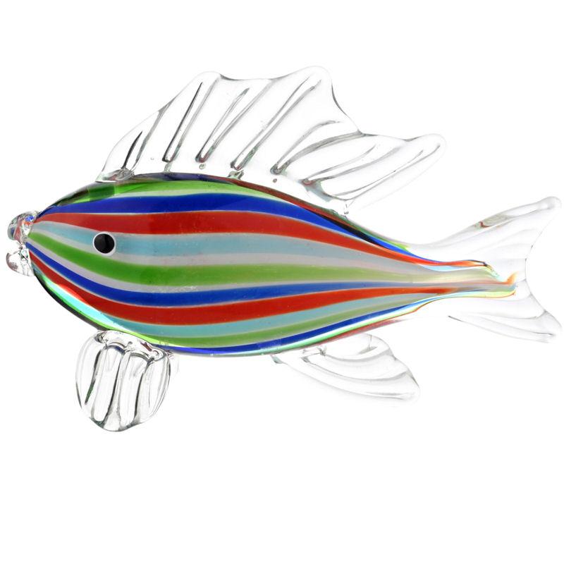 Large Glass Tropical Fish Figure or Ornament, an Objet D'Art from the Juliana Collection