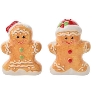 China Gingerbread Couple Novelty Salt and Pepper Set