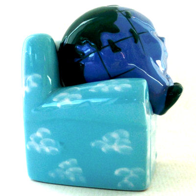 Earth Easy-Chair Novelty Salt and Pepper Pots/Cruet by Clay Art - Image 3