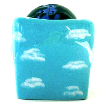 Earth Easy-Chair Novelty Salt and Pepper Pots/Cruet by Clay Art - Image 4