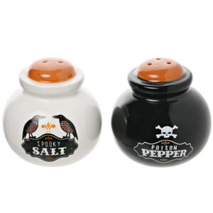 Hocus Pocus Novelty Ceramic Salt and Pepper Pots for Halloween