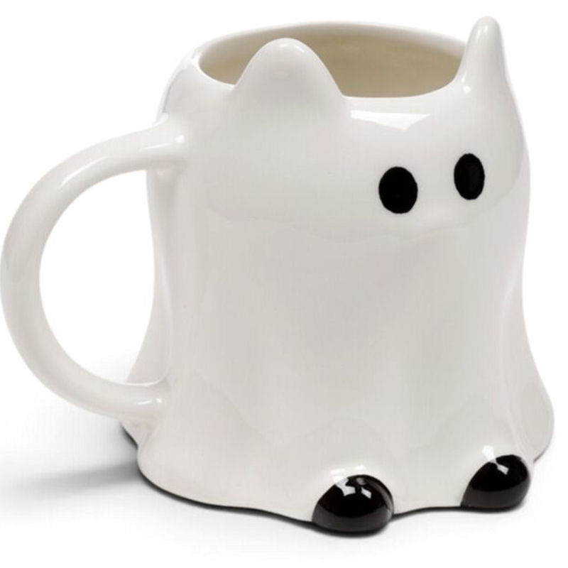 Spooky Halloween Ghost Cat Mug